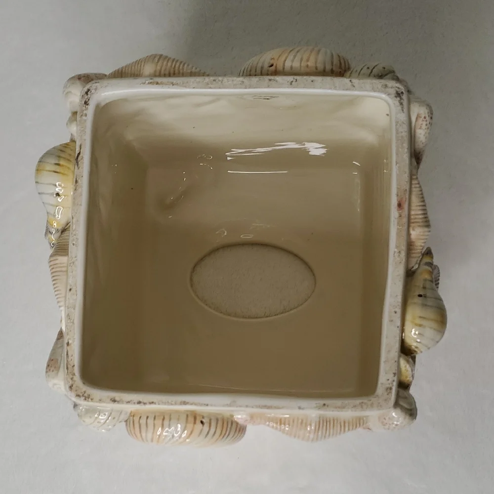 Seashell Nautilus Starfish Coral Ceramic Tissue Box Cover Bathroom Accessories
